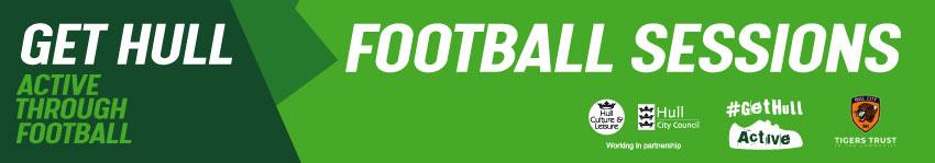 Active though football sessions banner