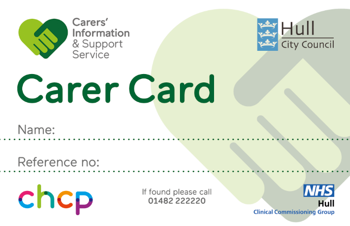An image of a carers card