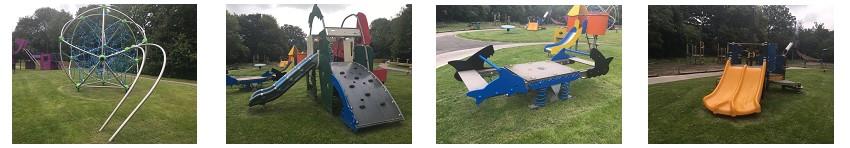 Photographs of playground equipment