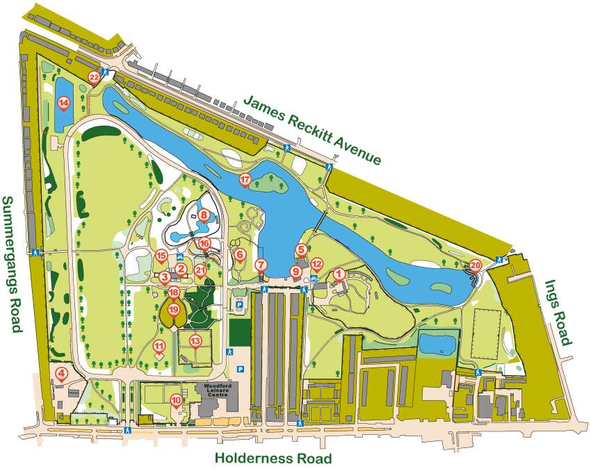 East Park map