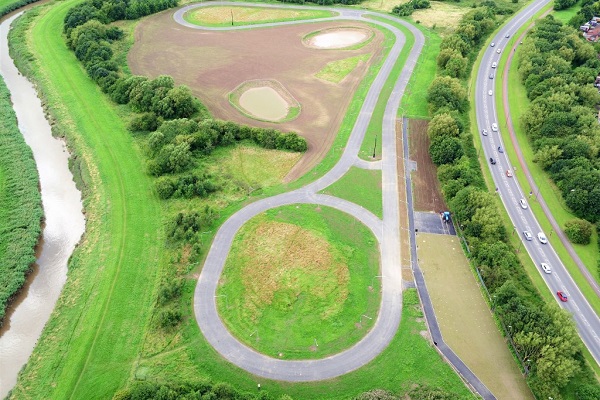 A birdseye image showing the Ennerdale Cycle Circuit