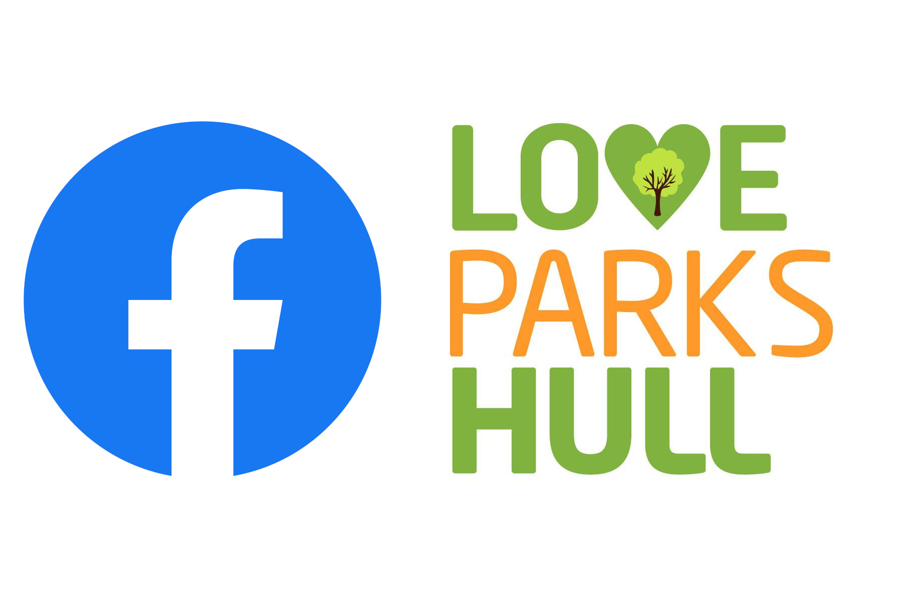 Love parks hull and Facebook logos