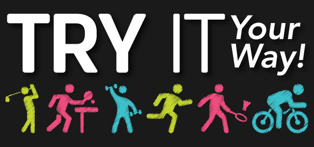 Try It You Way, banner