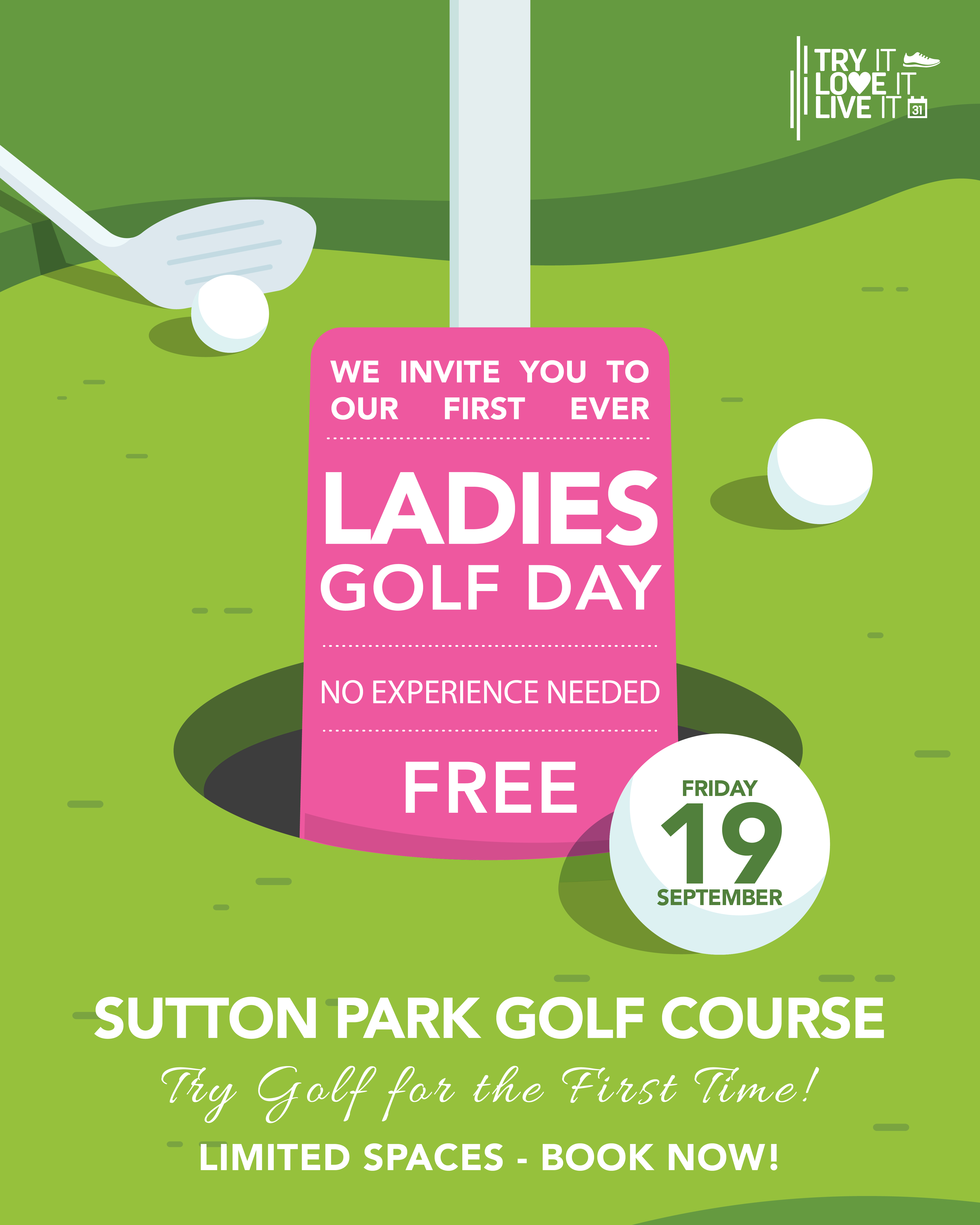 Promotion for golf advert