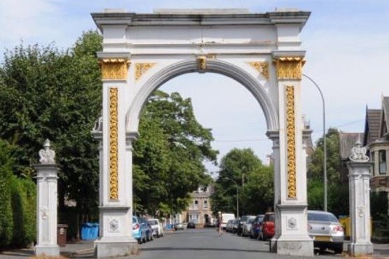 An image of the Pearson Park Arch
