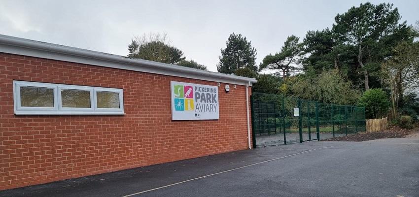 Pickering park aviary exterior