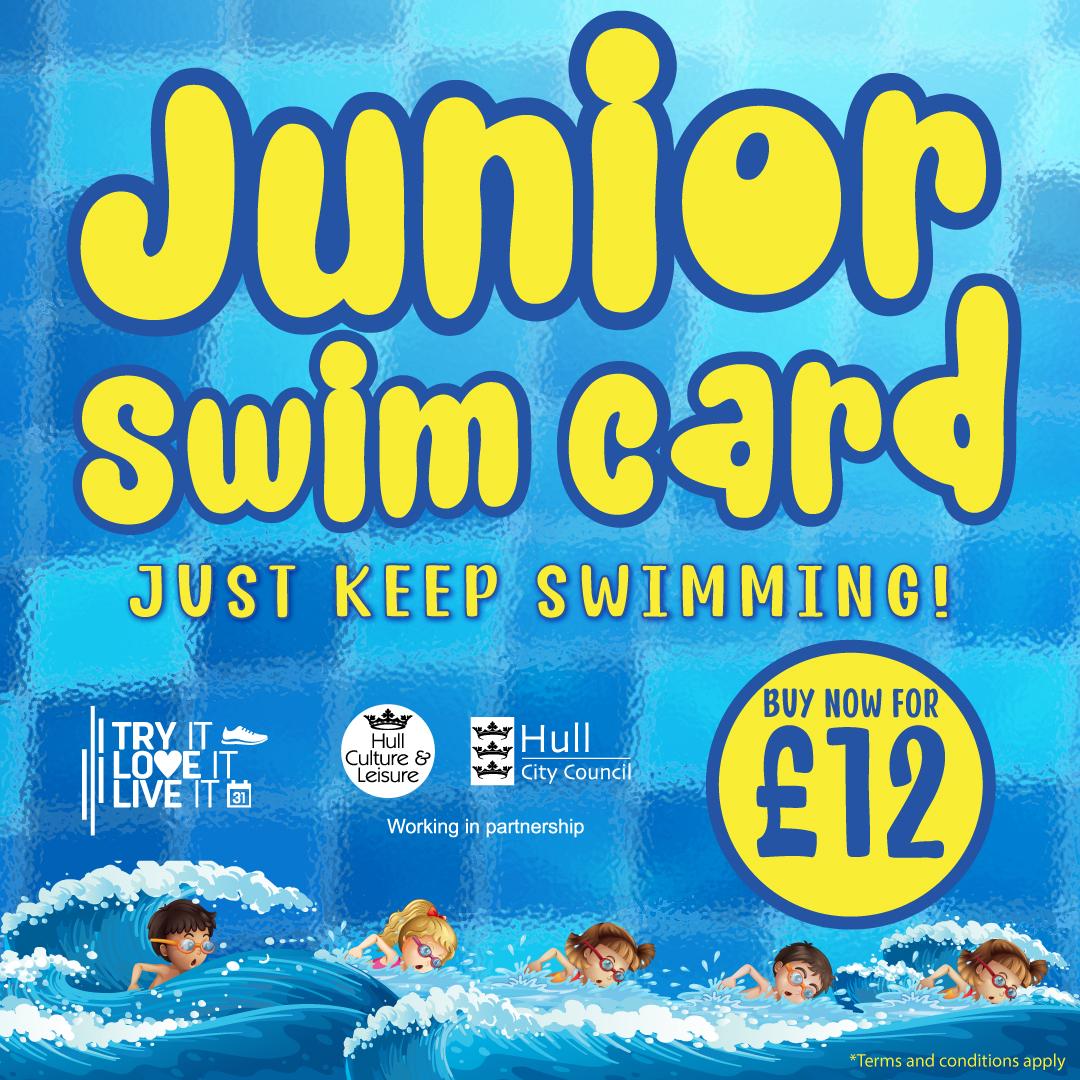 Junior Swim Card, Just Keep Swimming