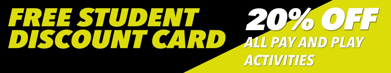 Student discount card