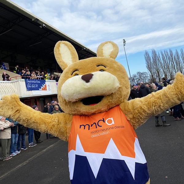 MNDA mascot for running event